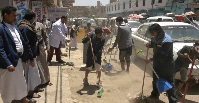 قيادة محافظة عمران تدشن حملة نظافة واسعة بمناسبة قدوم شهر الخير