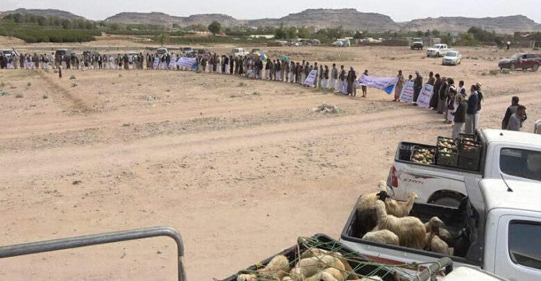 قبائل مجز بصعدة يسيرون قافلة الصمود والردع دعماً للمرابطين في الحد الشمالي