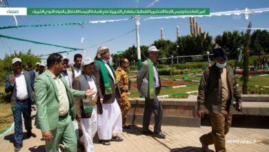 عباد والمداني يطلعان على الاستعدادات في ساحة فعالية المولد النبوي بميدان السبعين